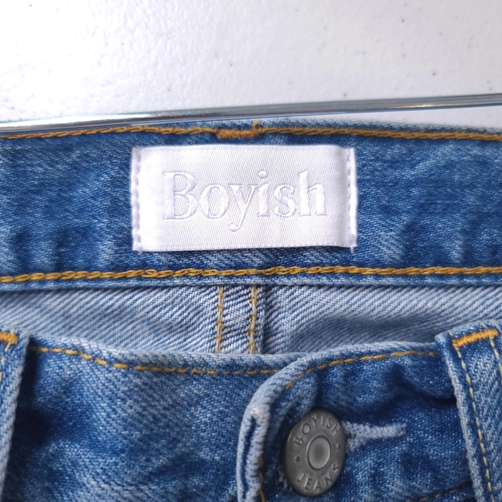NWT BOYISH The Billy High Rise Rigid Skinny Jeans In Taxi Driver - Picture 6 of 16